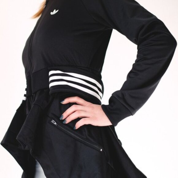 Adidas Black Original Couture Superstar Long Track Jacket - Medium - Picture 5 of 15